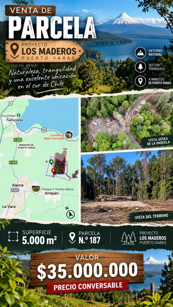 Parcela en venta en Puerto Varas — foto 1