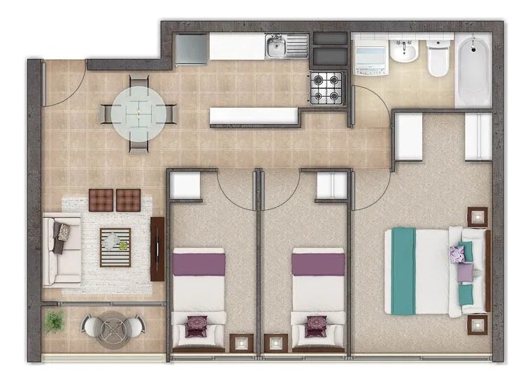 Departamento en arriendo en La Granja — foto 9