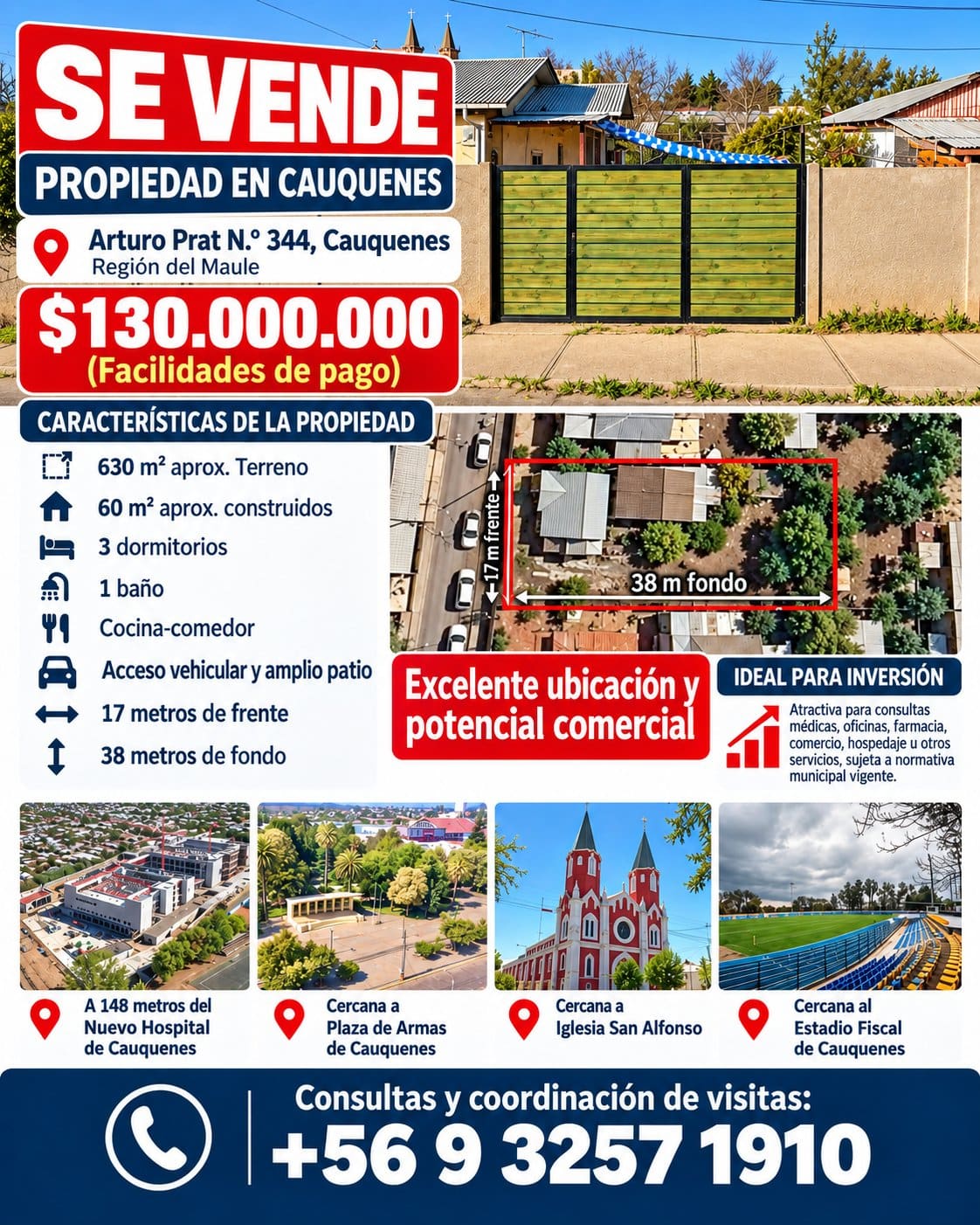 Terreno en venta en Cauquenes — foto 1