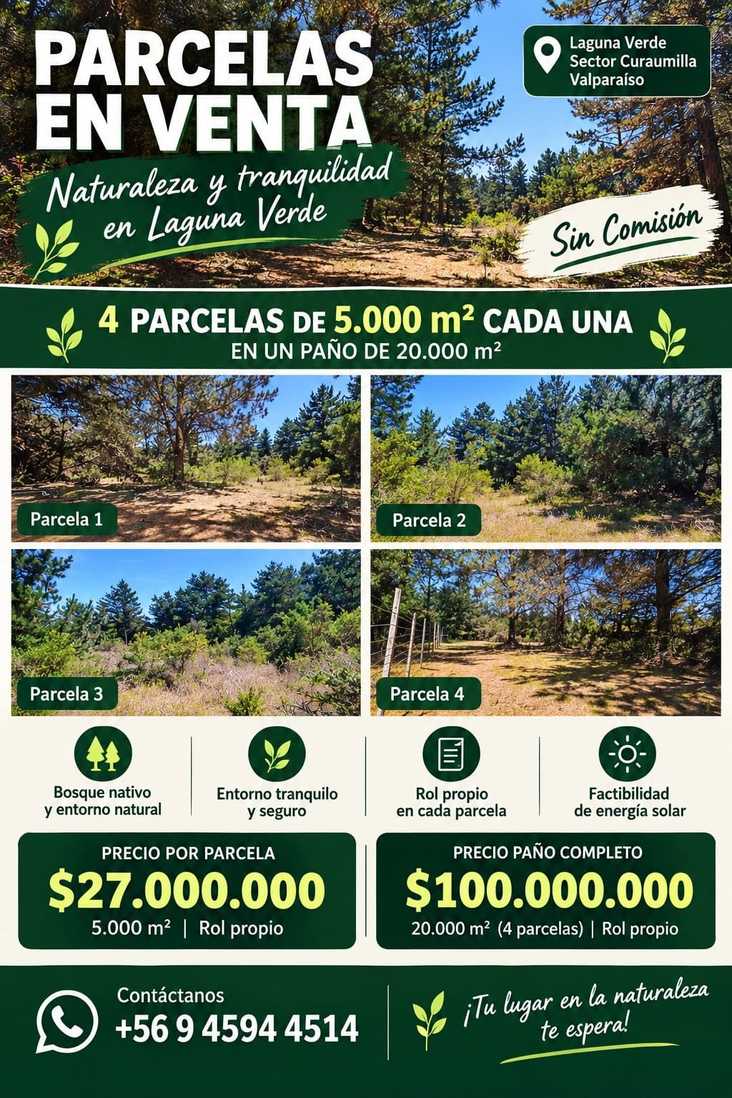 Terreno en venta en Laguna Verde — foto 10