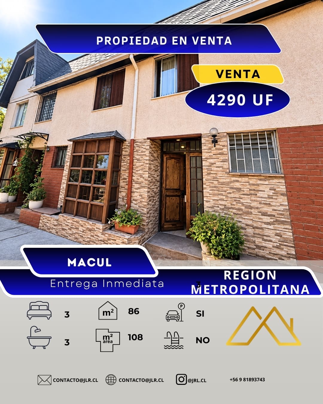 Casa en venta en Macul — foto 1