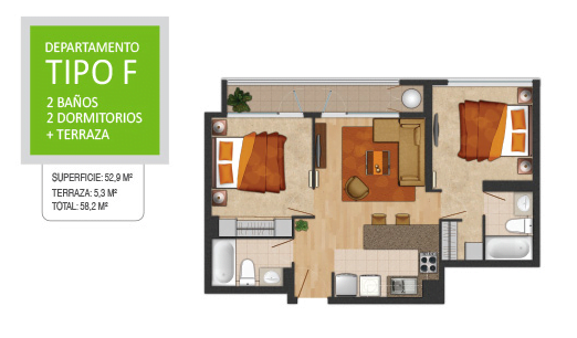 Departamento en venta en Temuco — foto 2