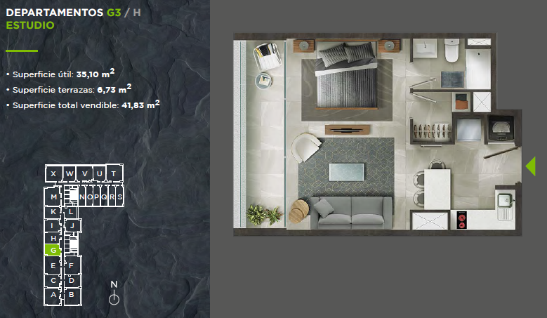 Departamento en venta en Providencia — foto 2