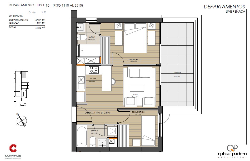 Departamento en arriendo en Viña del Mar — foto 4