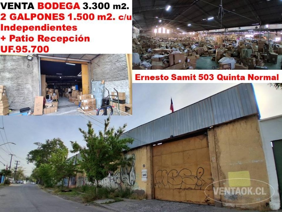 Bodega en venta en Quinta Normal — foto 1