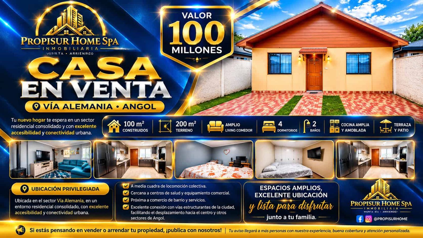 Casa en venta en Angol — foto 1